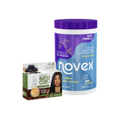 Kit Natucor Óleos Da Amazônia Preto Suave 2.0 + Novex Reposição De Massa 400G